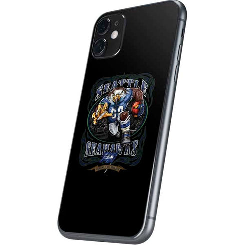 Liquid Blue NFL Seattle Seahawks Running Back iPhone 11 Skin